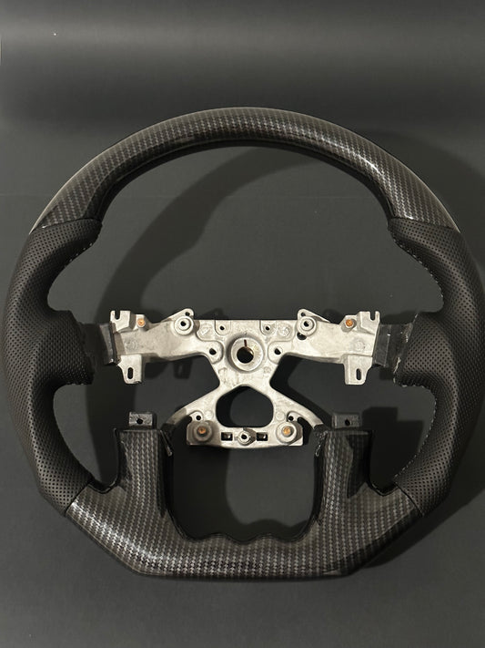 Nissan Y-62 (2018-2022) carbon fibre style steering wheel